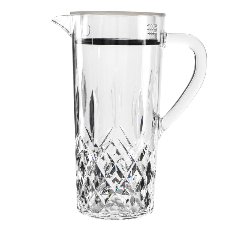 Acrylic Diamond Cut Jug With Sealed Cap 1Pc