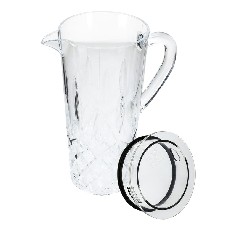 Acrylic Diamond Cut Jug With Sealed Cap 1Pc