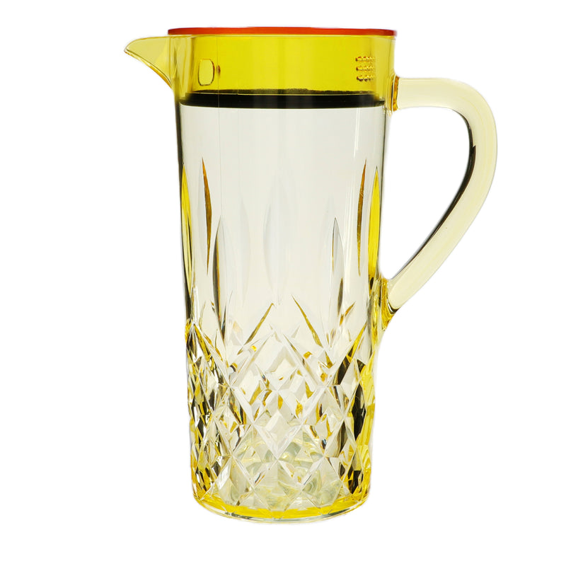 Acrylic Diamond Cut Jug With Sealed Cap 1Pc