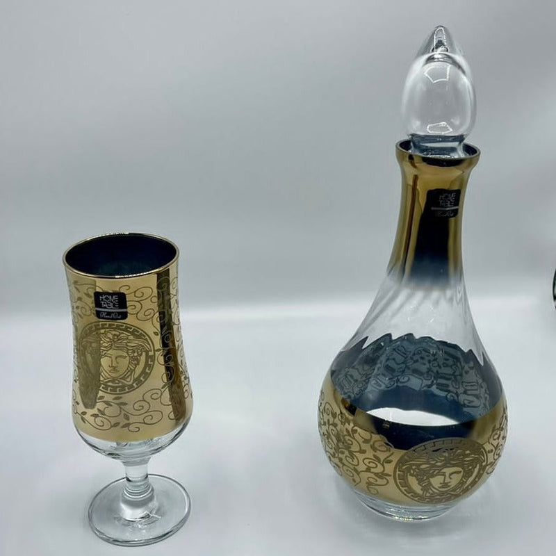 Deluxe Tulip Golden Carafe Set 7Pcs