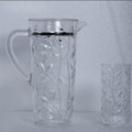 Acrylic Leaves Cut Water Set 7 Pc (Hb Glass)