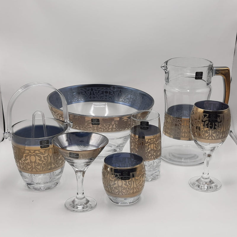 Majestic Monte Carlo Crystal Drinkware Cool Set - 28 Pcs