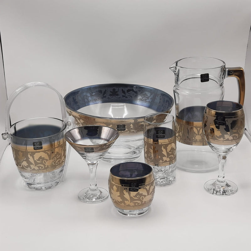 Opulent Monte Carlo Crystal Drinkware Cool Set - 28 Pcs