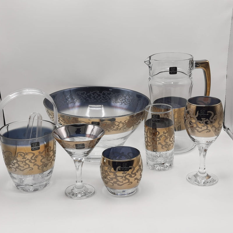 Dazzling Monte Carlo Crystal Drinkware Cool Set - 28 Pcs