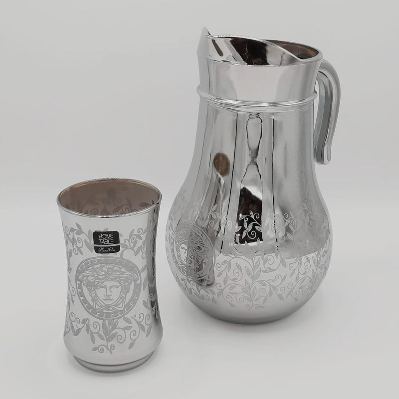 Leaves Printed Silver Hb Water Set