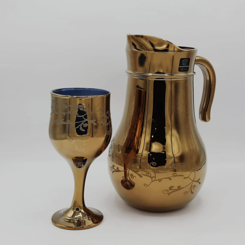 Stylish Nova Golden Wine Water Set