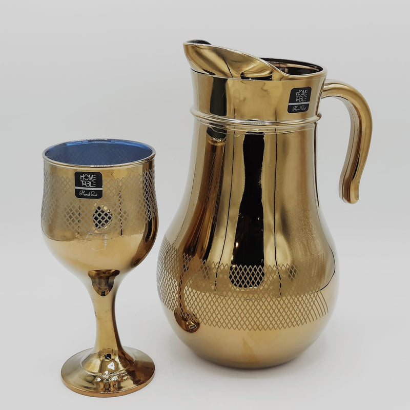 Net Design Nova Golden Wine Water Set