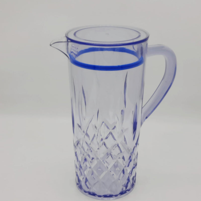 Acrylic Diamond Cut Jug With Sealed Cap 1Pc