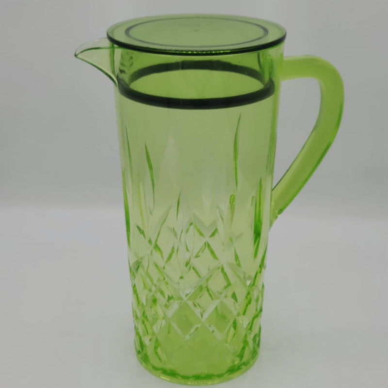 Acrylic Diamond Cut Jug With Sealed Cap 1Pc